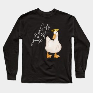 God's Silliest Goose Duck Funny Long Sleeve T-Shirt